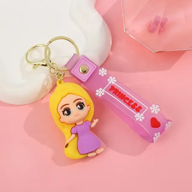 Little Disney Princess 3D Silicon Keychain