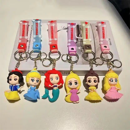 Little Disney Princess 3D Silicon Keychain