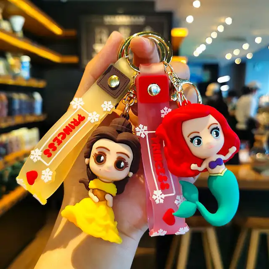 Little Disney Princess 3D Silicon Keychain