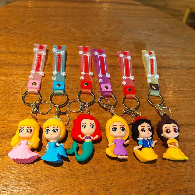 Little Disney Princess 3D Silicon Keychain