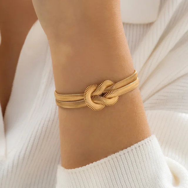 Liquid Gold Infinity Knot Bracelet