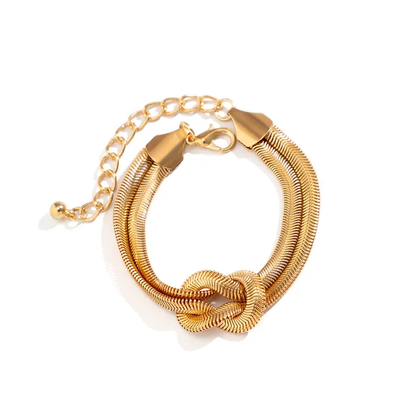 Liquid Gold Infinity Knot Bracelet