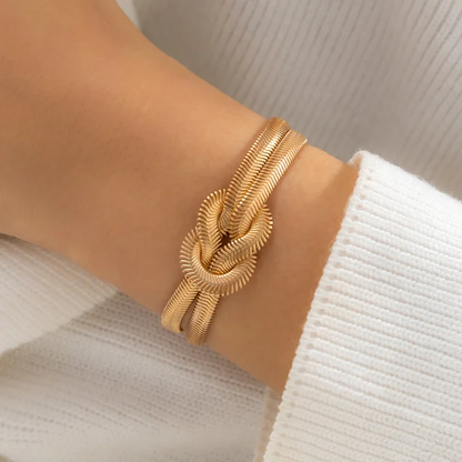 Liquid Gold Infinity Knot Bracelet