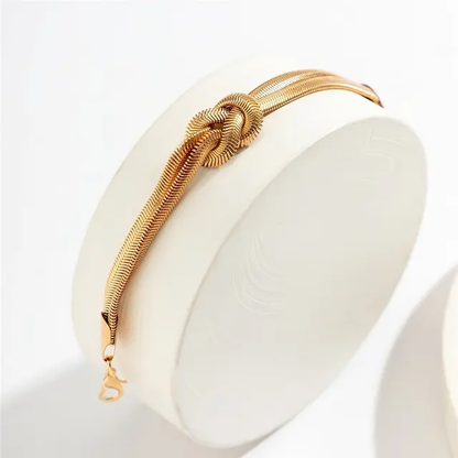 Liquid Gold Infinity Knot Bracelet