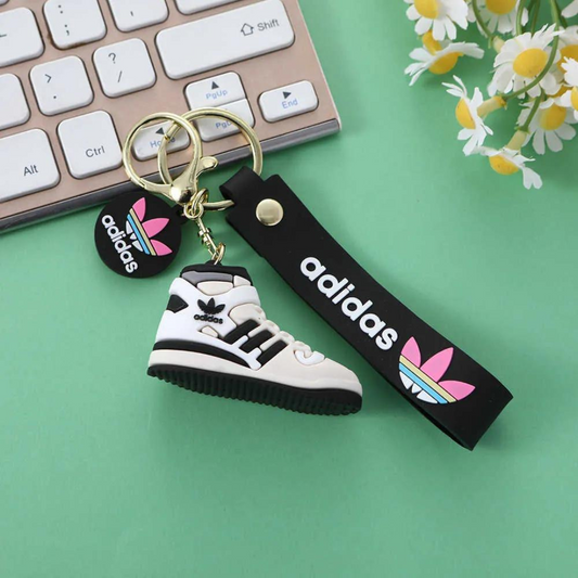 Funky Sneakers Rubber Keychain for bags and keys