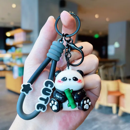 Adorable Panda Charm Keychain