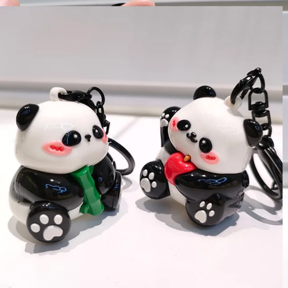 Adorable Panda Charm Keychain