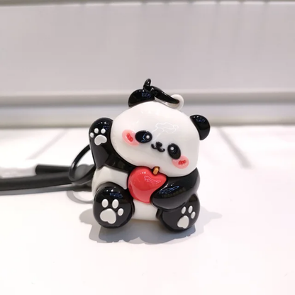 Adorable Panda Charm Keychain