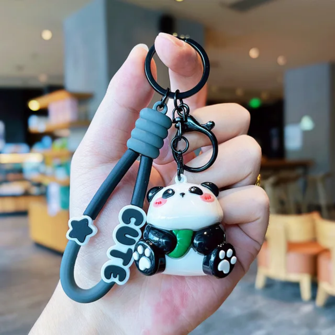 Adorable Panda Charm Keychain