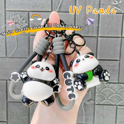 Adorable Panda Charm Keychain