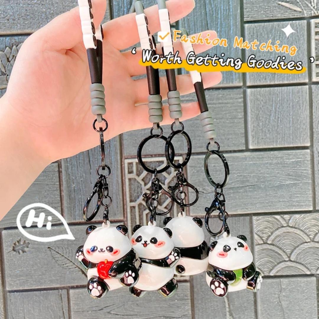 Adorable Panda Charm Keychain