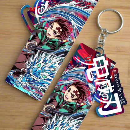 Anime Acrylic Card Keychain (One Piece & Demon Slayer)