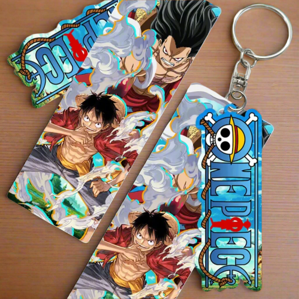 Anime Acrylic Card Keychain (One Piece & Demon Slayer)