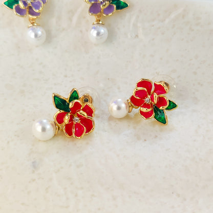 Blooming Beauty Pearl Earrings