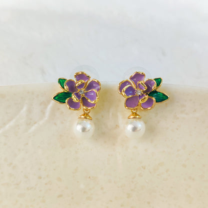 Blooming Beauty Pearl Earrings