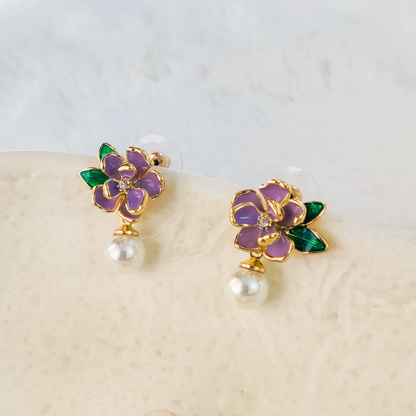 Blooming Beauty Pearl Earrings