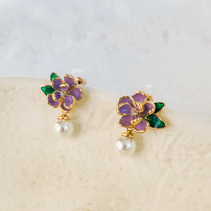 Blooming Beauty Pearl Earrings