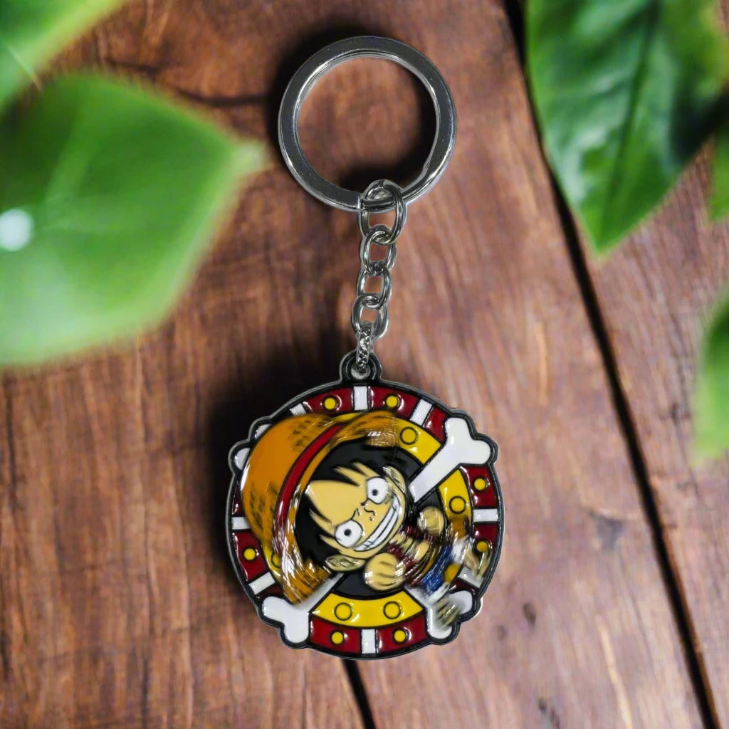 Dr. Monkey D. Luffy Fidget Spinner Keychain - Fun One Piece Collectible