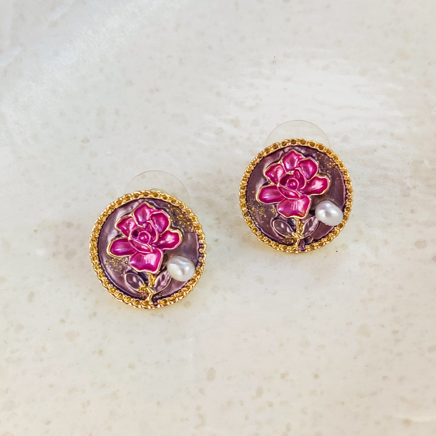 Elysian Rose Stud Earring