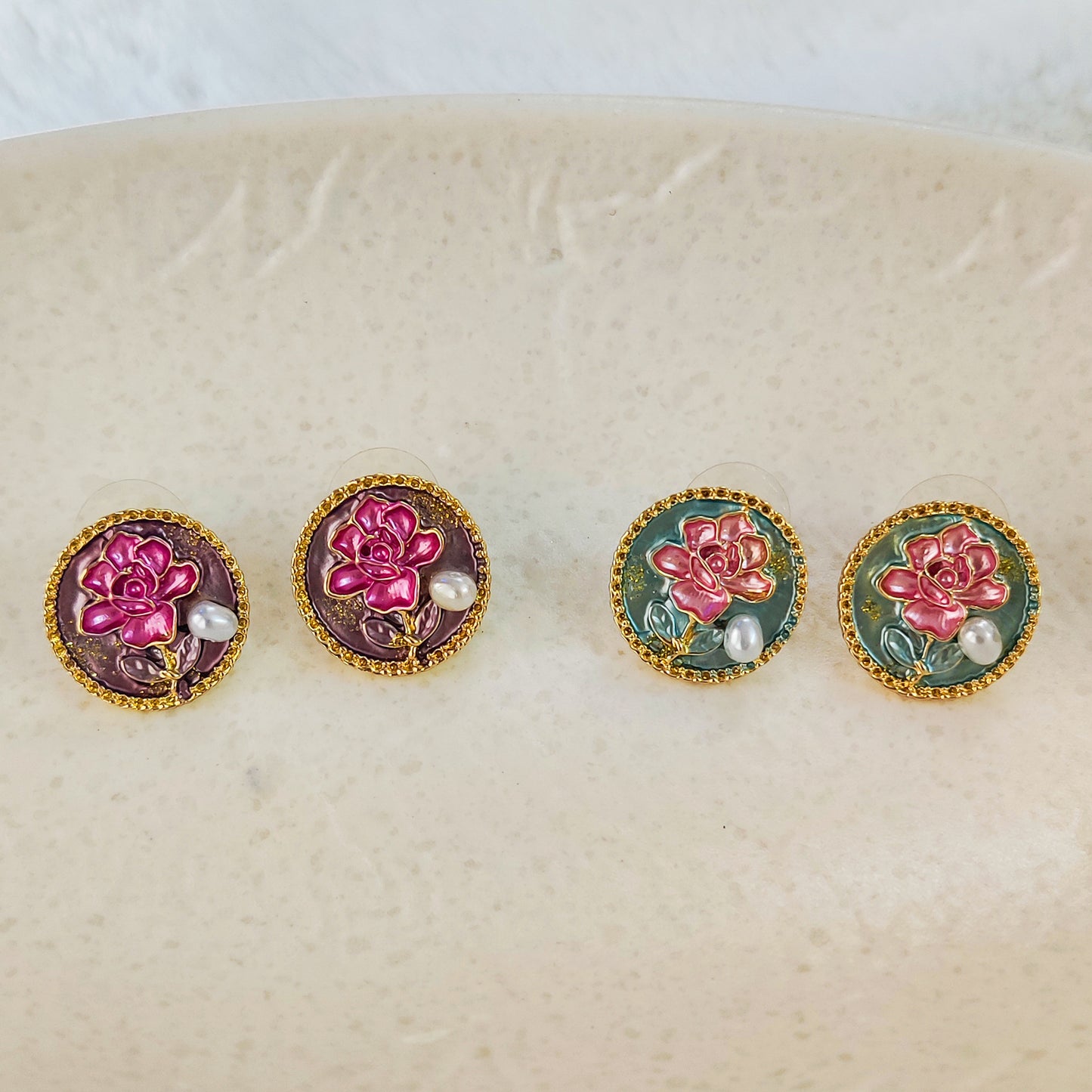 Elysian Rose Stud Earring