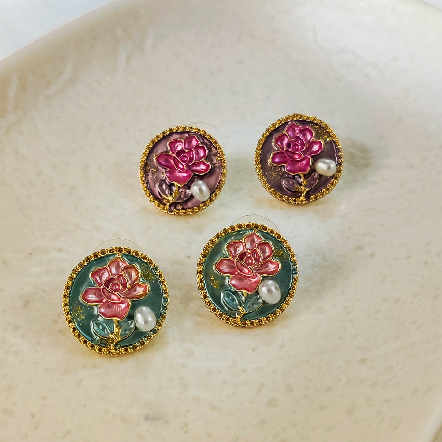 Elysian Rose Stud Earring