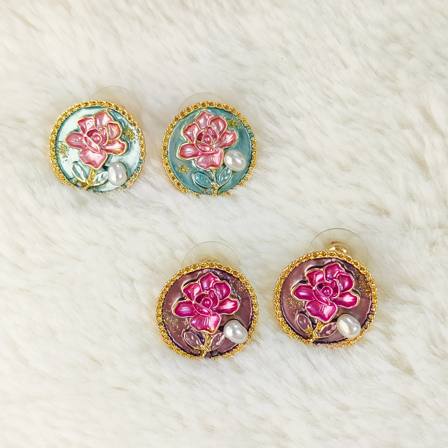 Elysian Rose Stud Earring