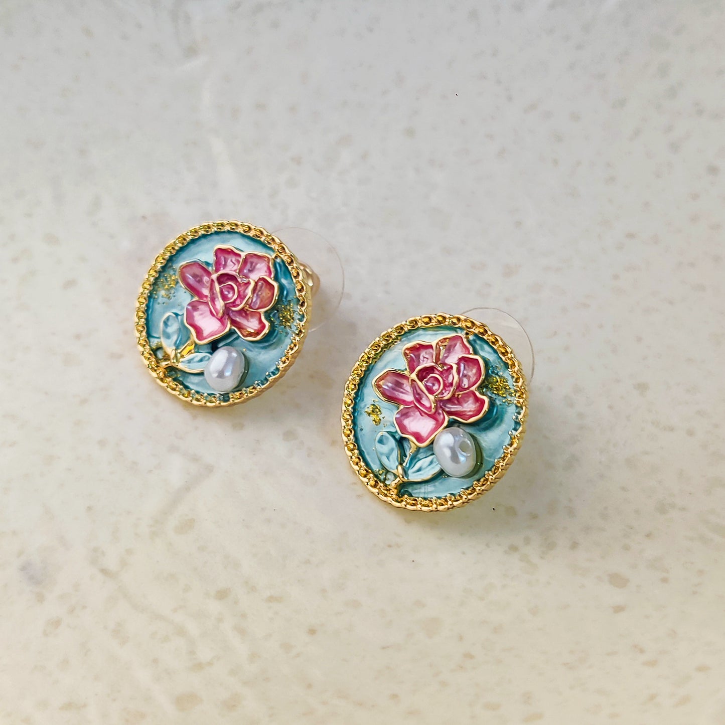 Elysian Rose Stud Earring