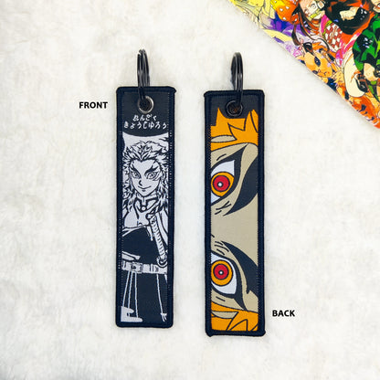 Demon Slayer: Rengoku Fabric Bag tags, Key tags