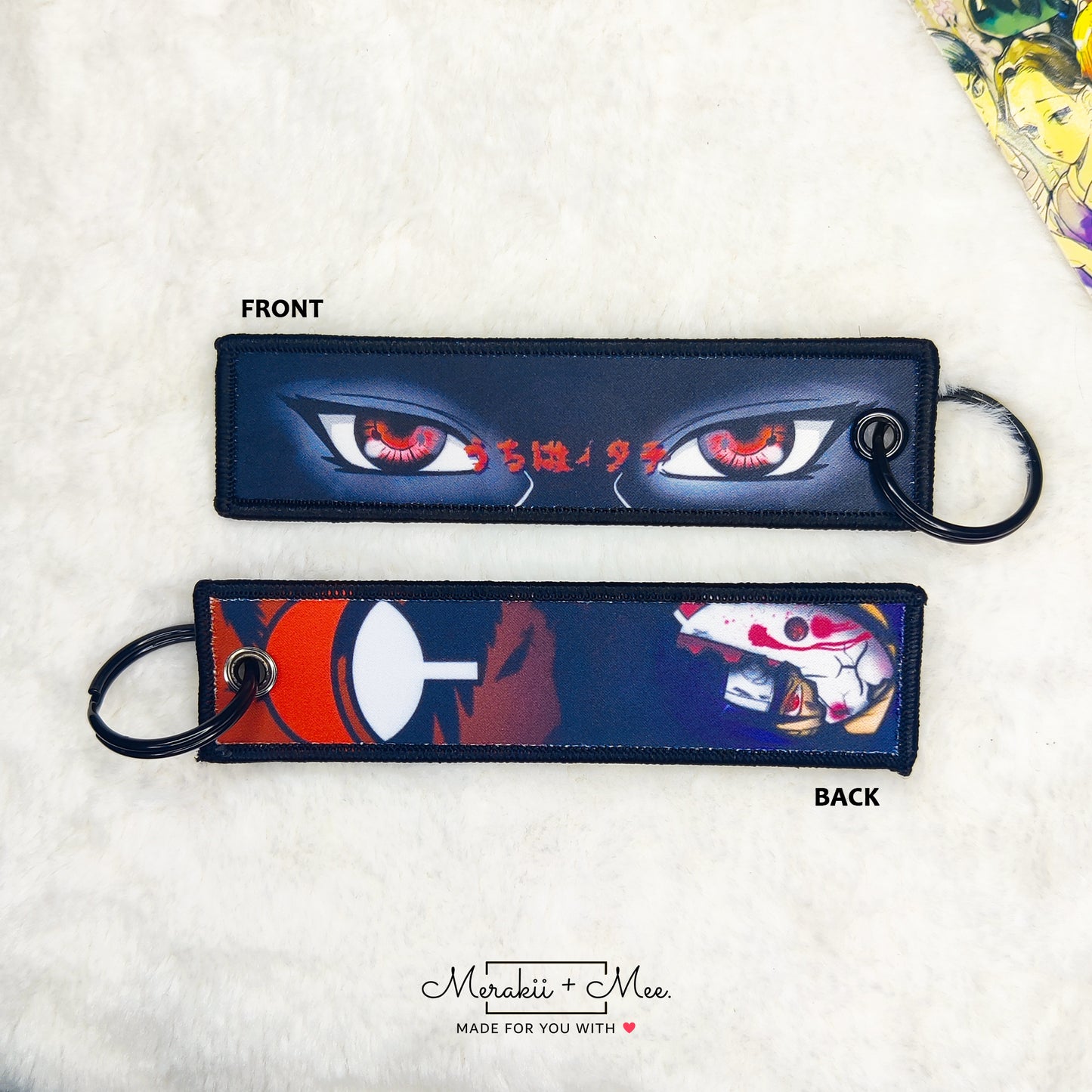 Demon Slayer: Kimetsu no Yaiba Manga Series Fabric Keychain Tag