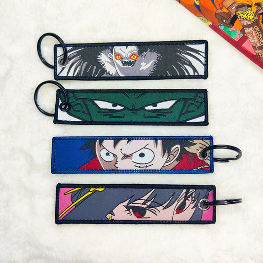 Japanese Anime Manga Series Inspired Fabric Keychain & Bagtags | Anime Merchandise