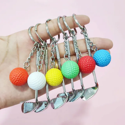 Golf Club & Ball Keychain | Sports Accessory