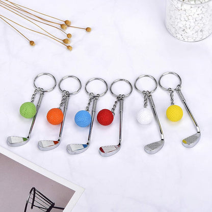 Golf Club & Ball Keychain | Sports Accessory