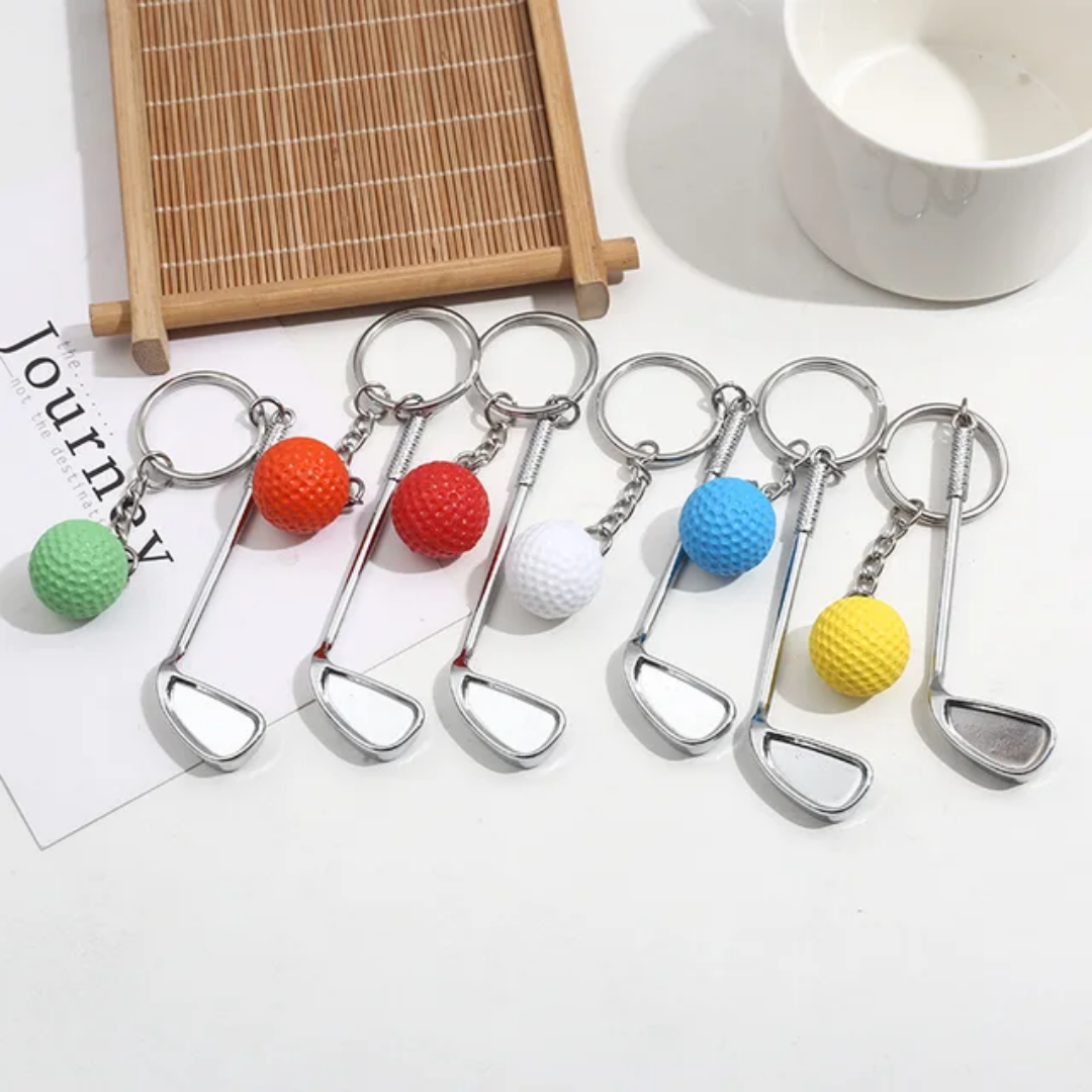 Golf Club & Ball Keychain | Sports Accessory