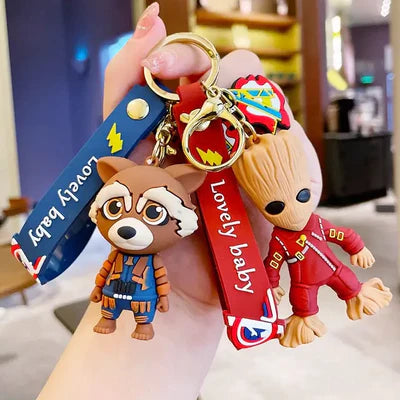 Guardian Of The Galaxy Keychain-Groot & Rocket Keychain