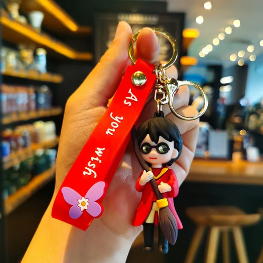 Harry Potter & Hermione  Rubber keychain