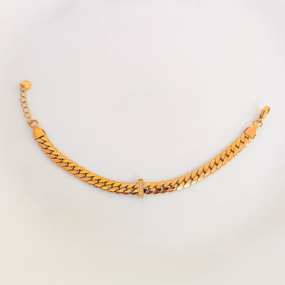 Strikgo Braided Gold Bracelet