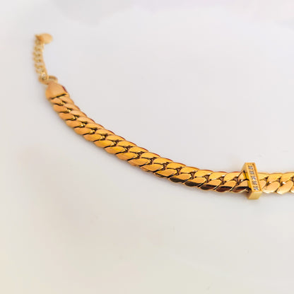 Strikgo Braided Gold Bracelet