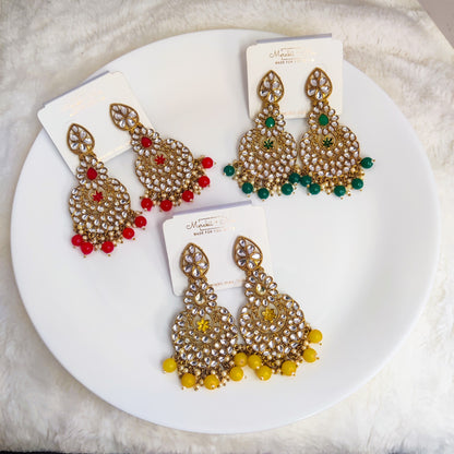 Traditional Kundan Statement Earrings