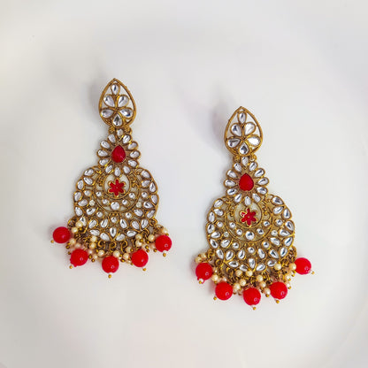 Traditional Kundan Statement Earrings