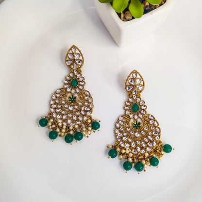 Traditional Kundan Statement Earrings