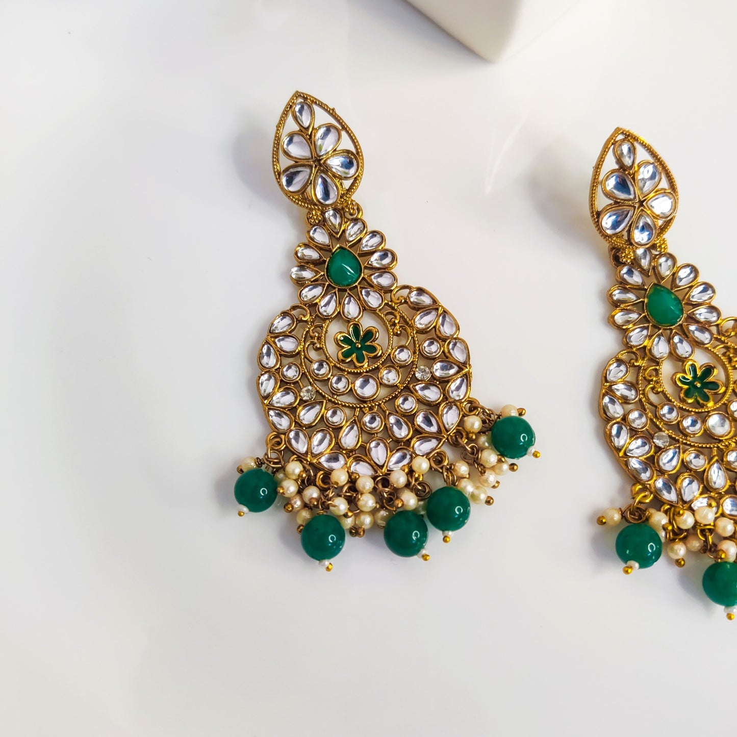 Traditional Kundan Statement Earrings