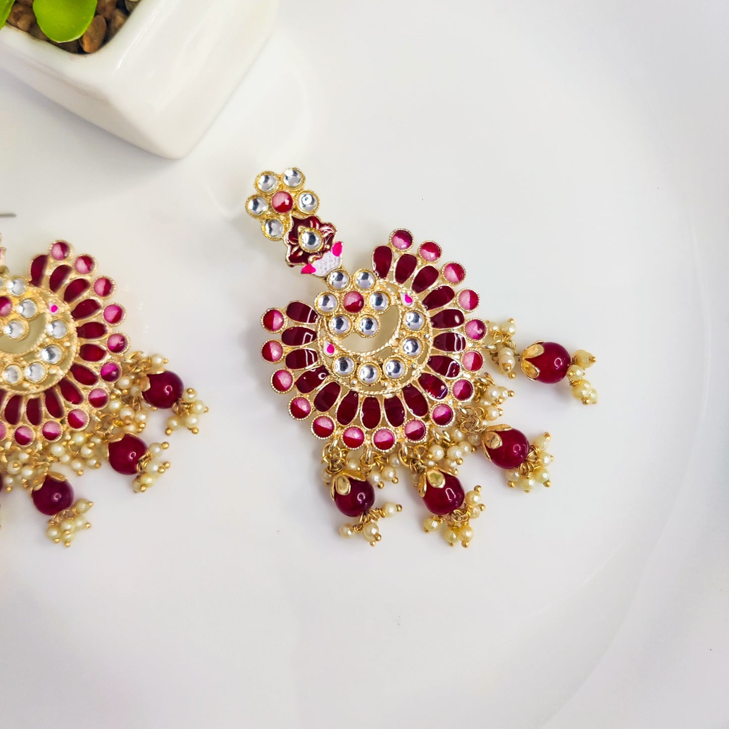 Moonlit Miraya Chandelier Earrings