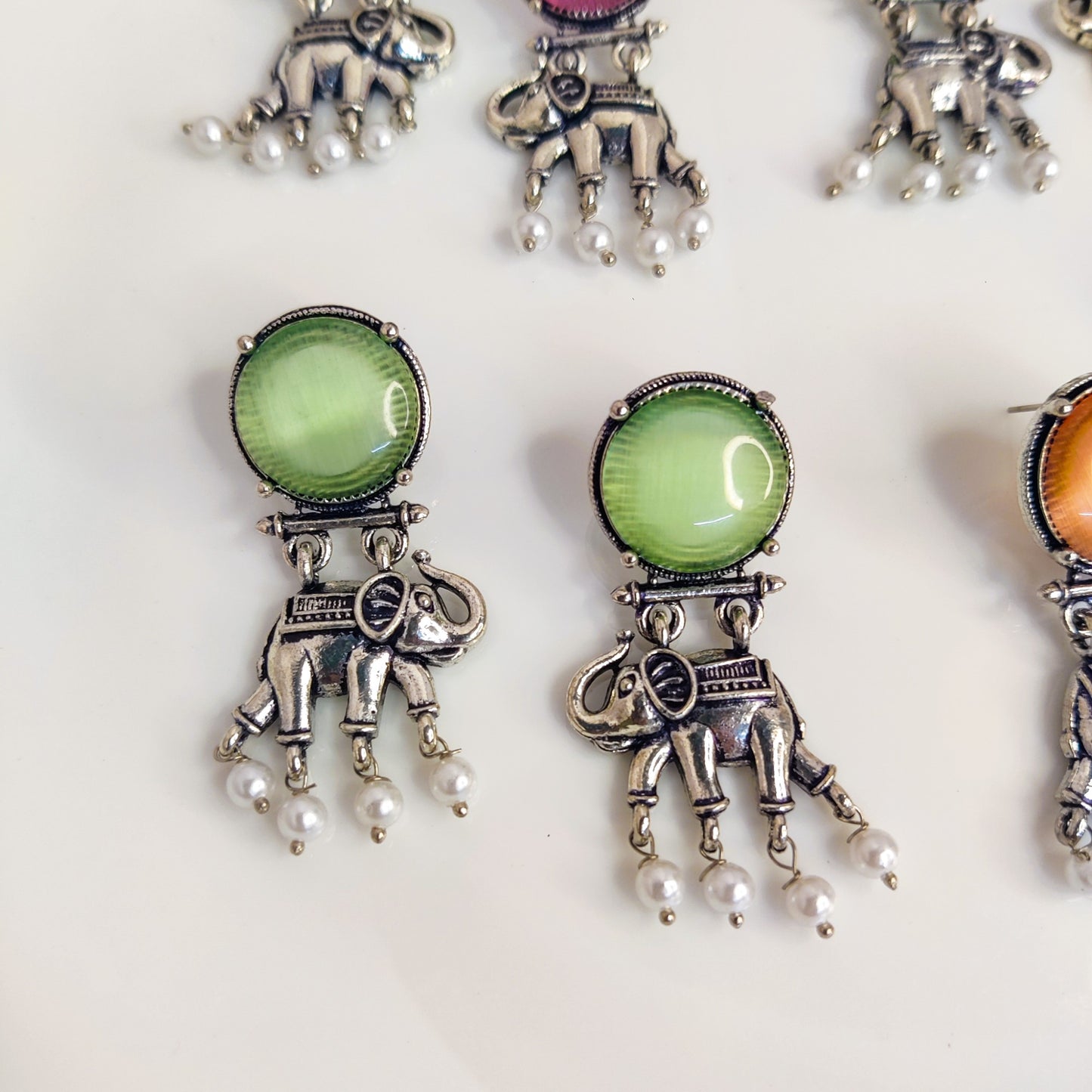 Color Pop Elephant Stud Earrings