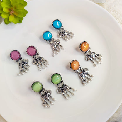 Color Pop Elephant Stud Earrings