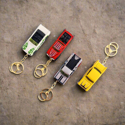 Classic Downtown Countryside Metal Car Keychain