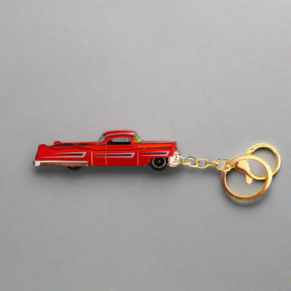 Classic Downtown Countryside Metal Car Keychain