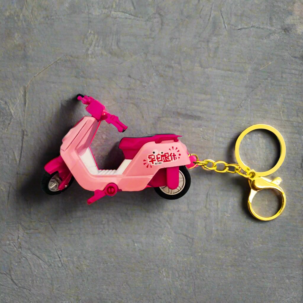 Miniature Retro Toy Scooter Keychain