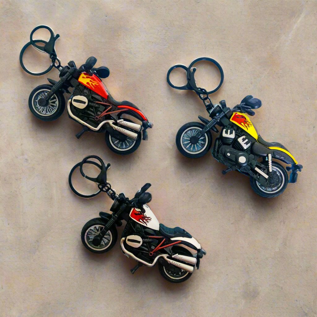 Miniature Cruiser Motorcycle Keychain