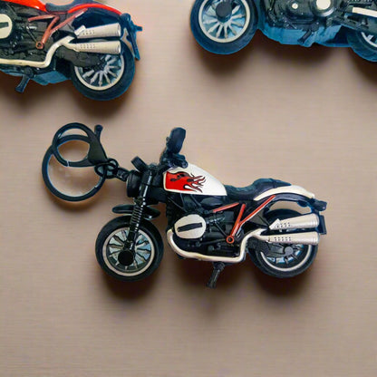 Miniature Cruiser Motorcycle Keychain