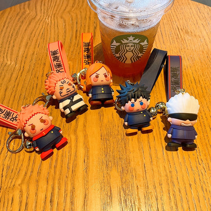 Jujutsu Kaisen Chibi 3D Rubber Keychain